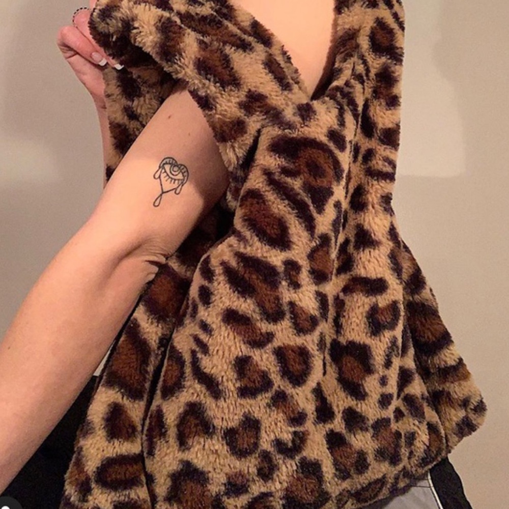 *RARE VINTAGE FAUX FUR LEOPARD TOTE*